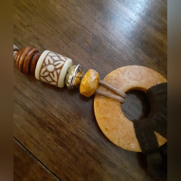 Boho Bead Necklace Long - Picture 2 of 15